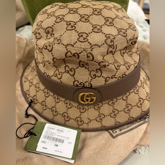 Gucci GG canvas bucket hat XL NWT - Picture 1 of 7